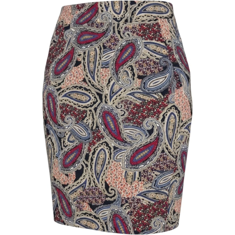 Tommy Hilfiger - Paisley Floral Pencil Print Skirt - Size 4